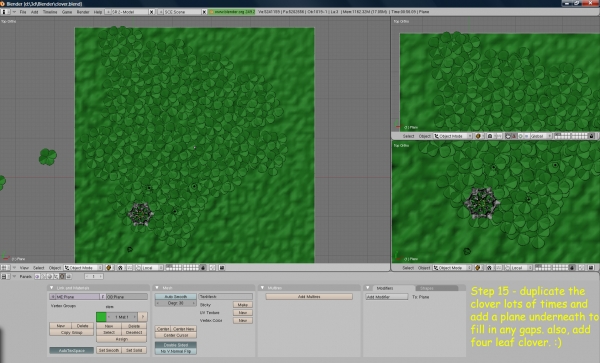 Creation of clover: Step 15
